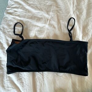 Nu Swim Black Straight Top Size L